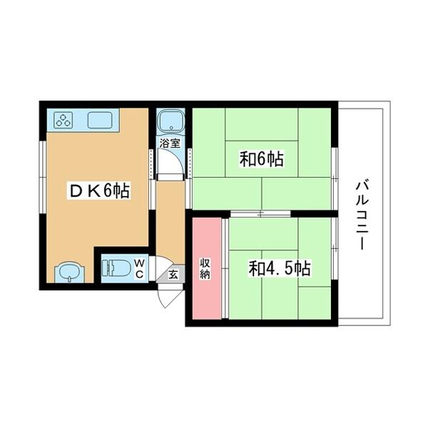 豊中市北条町マンション 間取り図画像