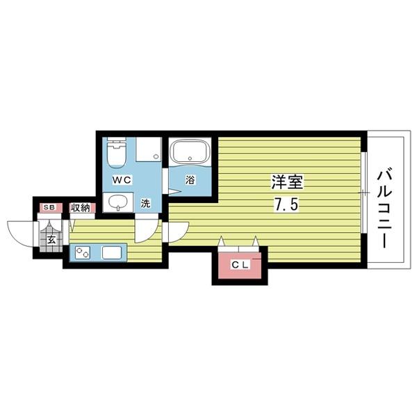 豊中市服部南町マンション 間取り図画像