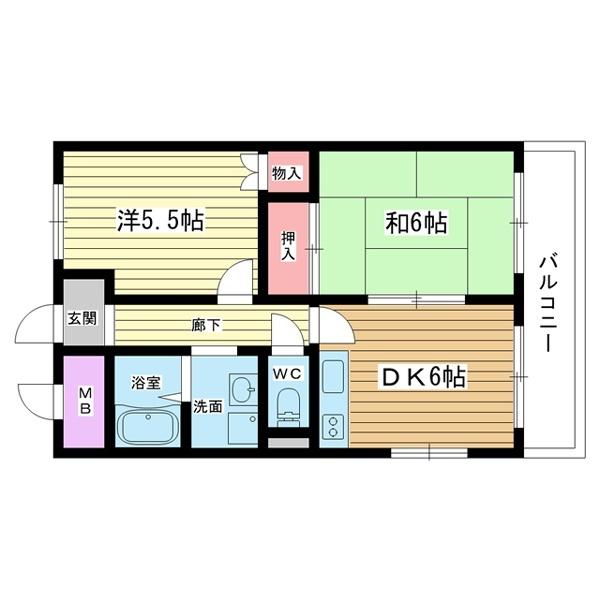豊中市東泉丘マンション 間取り図画像
