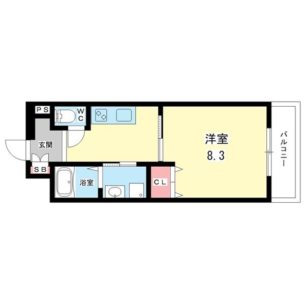 豊中市服部元町マンション 間取り図画像