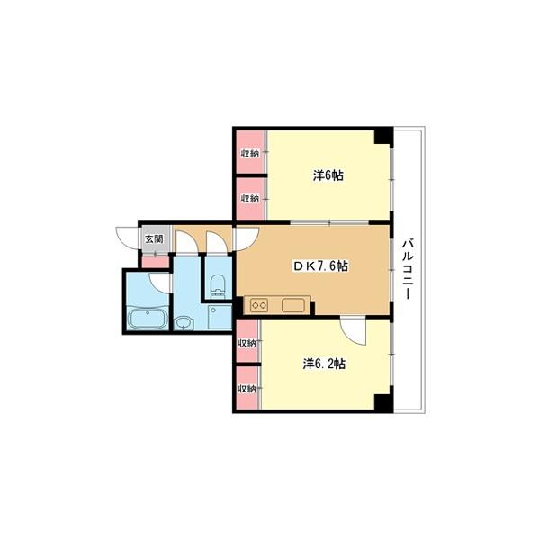 豊中市小曽根マンション 間取り図画像