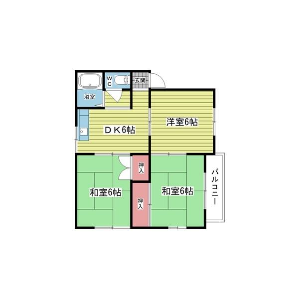 豊中市本町マンション 間取り図画像