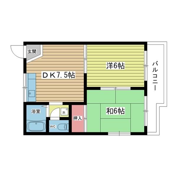 豊中市螢池北町アパート 間取り図画像