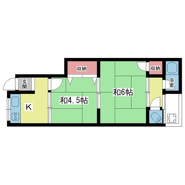 豊中市庄内幸町アパート 間取り図画像