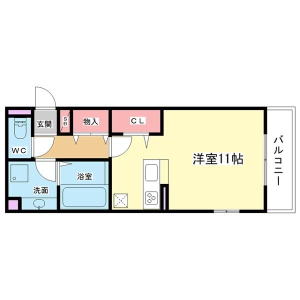 豊中市中桜塚アパート 間取り図画像