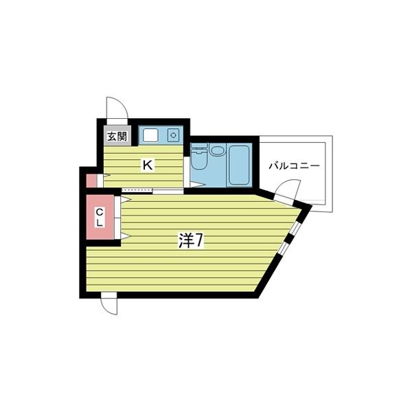 豊中市服部本町マンション 間取り図画像
