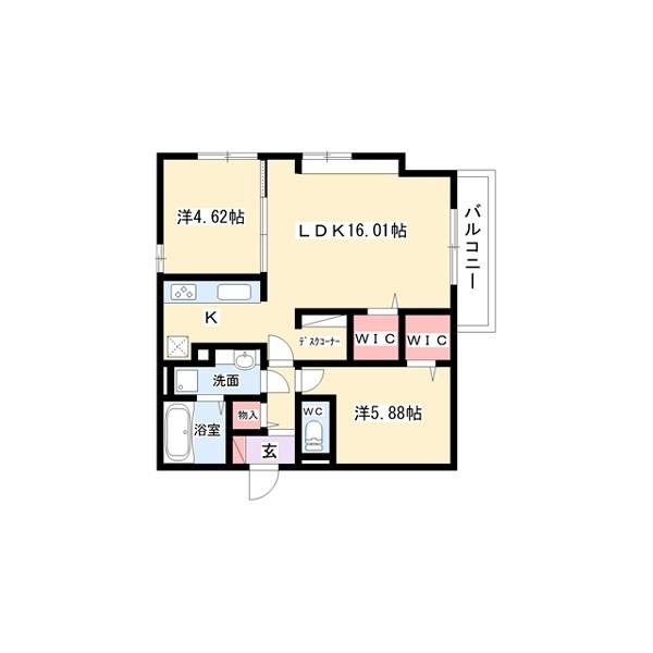 豊中市熊野町アパート 間取り図画像