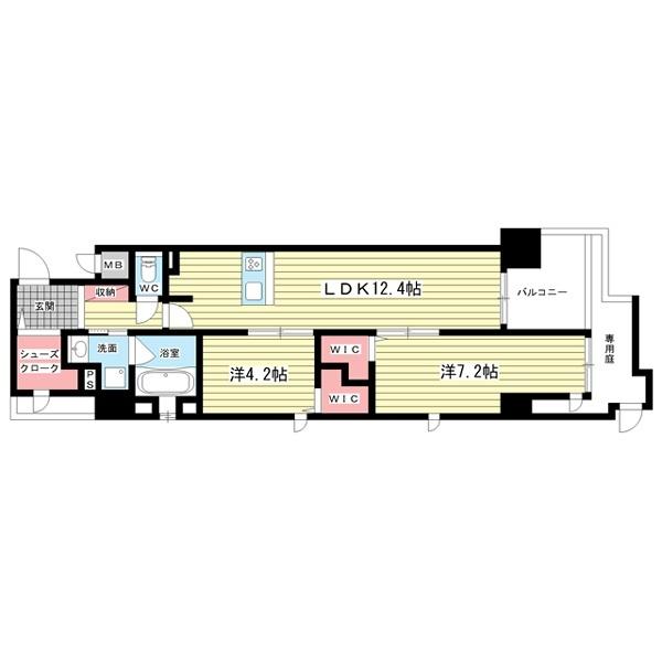 豊中市庄内幸町マンション 間取り図画像