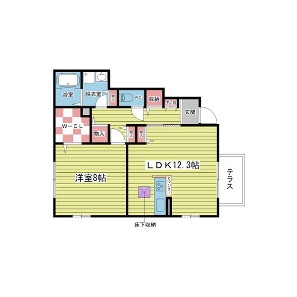 豊中市春日町アパート 間取り図画像