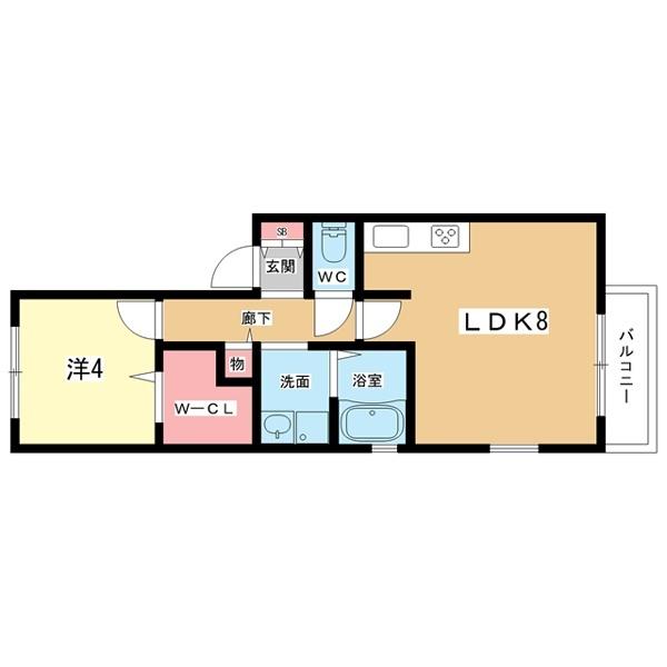 豊中市長興寺南アパート 間取り図画像