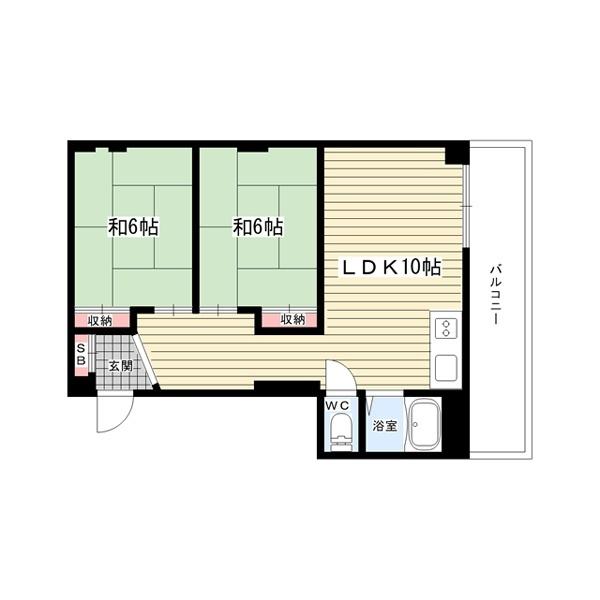 豊中市東豊中町マンション 間取り図画像