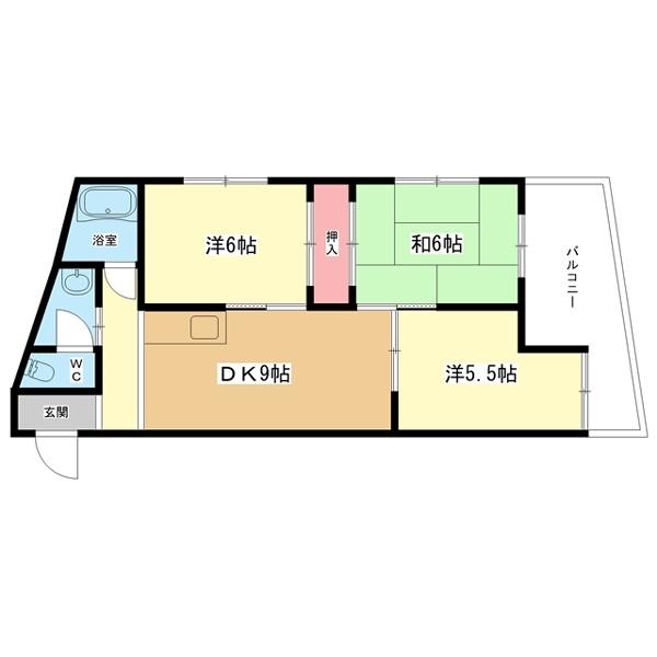 桜ハイツ本町 間取り図画像