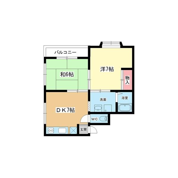 豊中市北条町マンション 間取り図画像