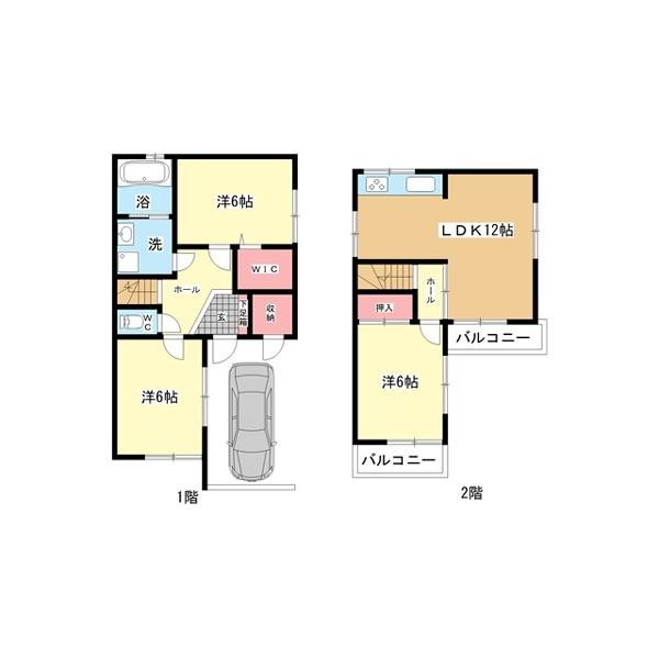 豊中市三和町一戸建 間取り図画像