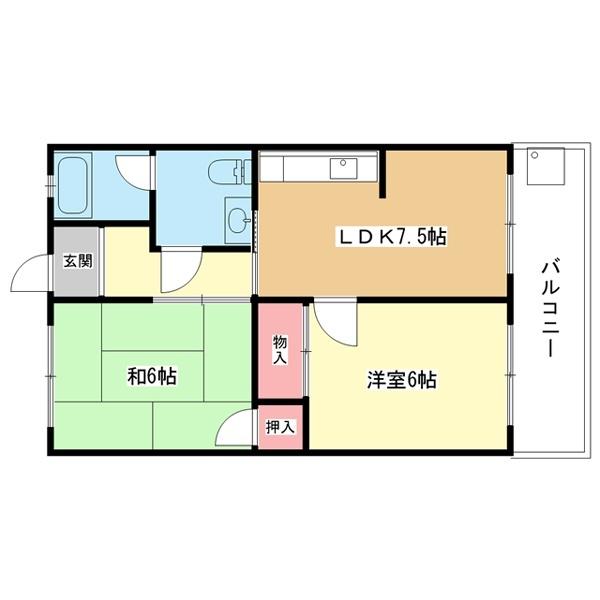 豊中市小曽根マンション 間取り図画像