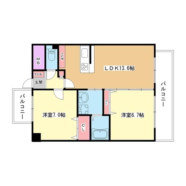 豊中市庄内東町マンション 間取り図画像