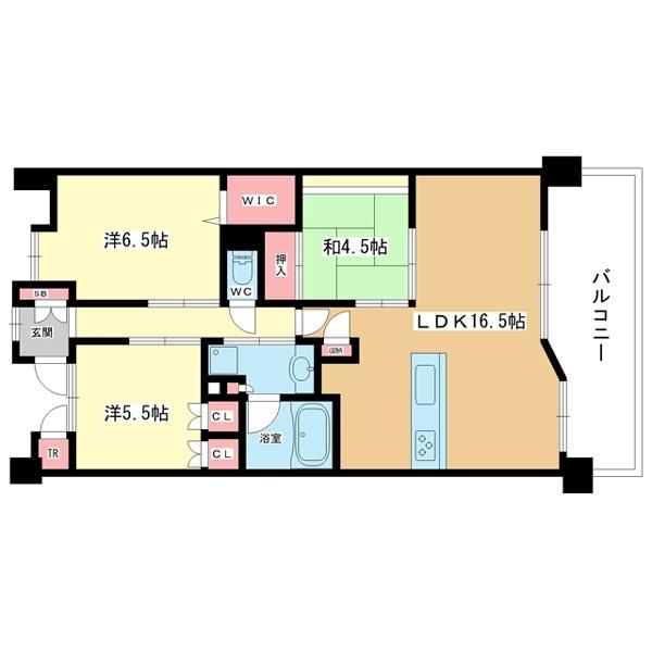 吹田市古江台マンション 間取り図画像