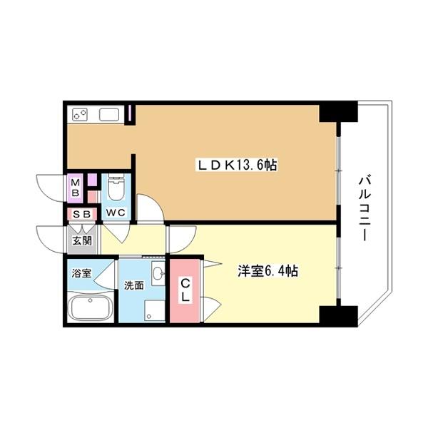 豊中市中桜塚マンション 間取り図画像