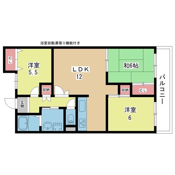 豊中市向丘マンション 間取り図画像