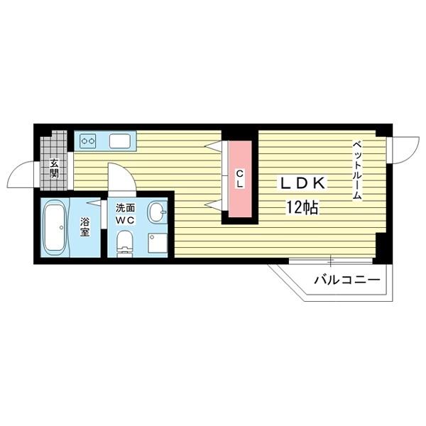 豊中市桜の町マンション 間取り図画像