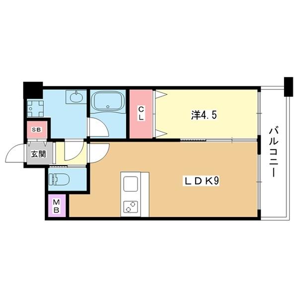 豊中市東寺内町マンション 間取り図画像