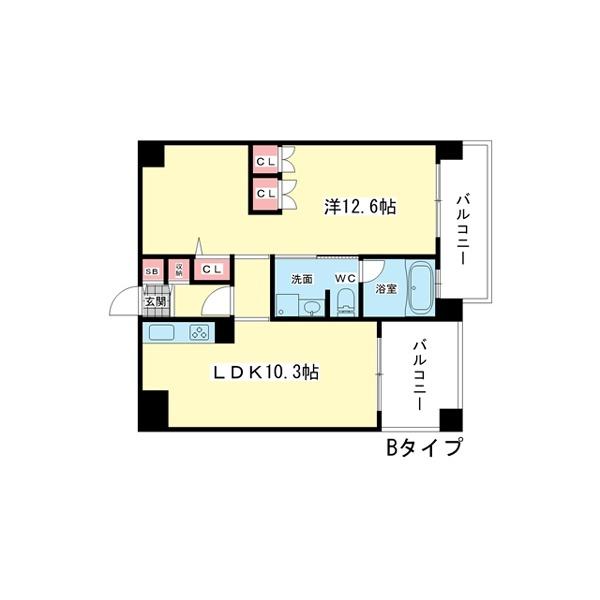 豊中市西泉丘マンション 間取り図画像