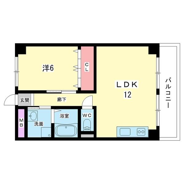 豊中市寺内マンション 間取り図画像