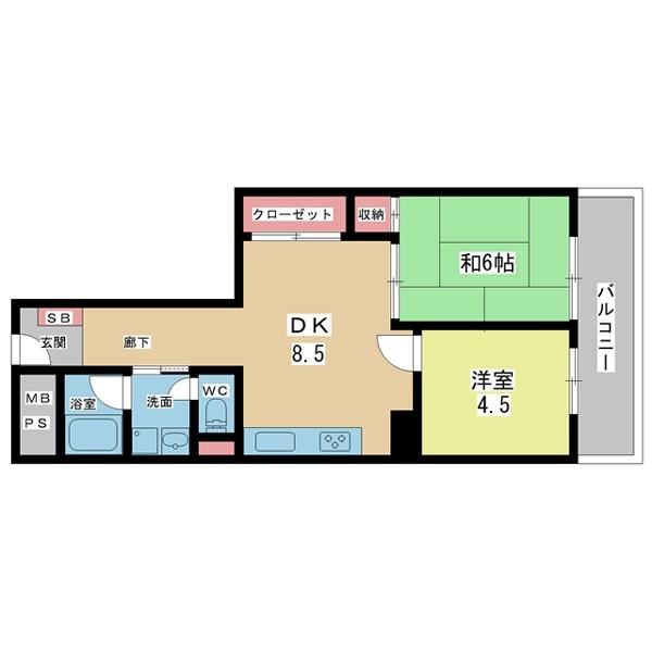 豊中市東泉丘マンション 間取り図画像