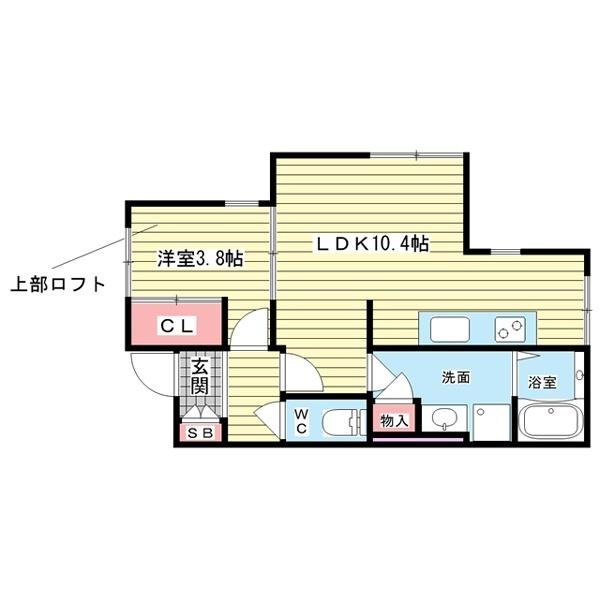 豊中市向丘アパート 間取り図画像