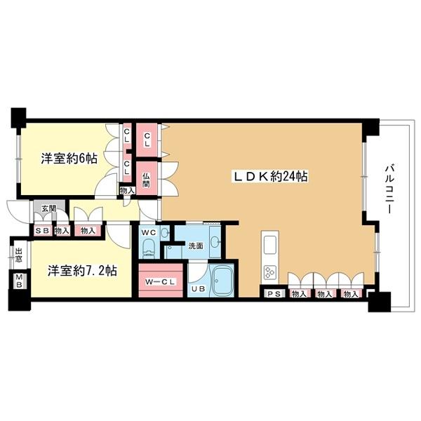 豊中市東豊中町マンション 間取り図画像