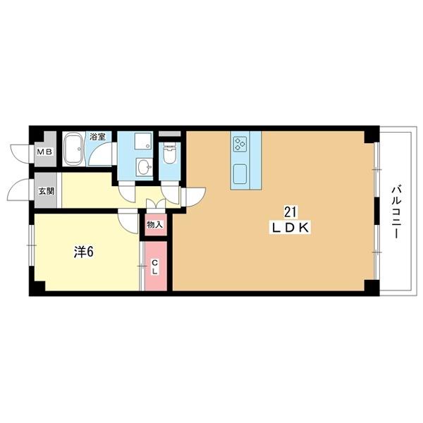 豊中市上新田マンション 間取り図画像