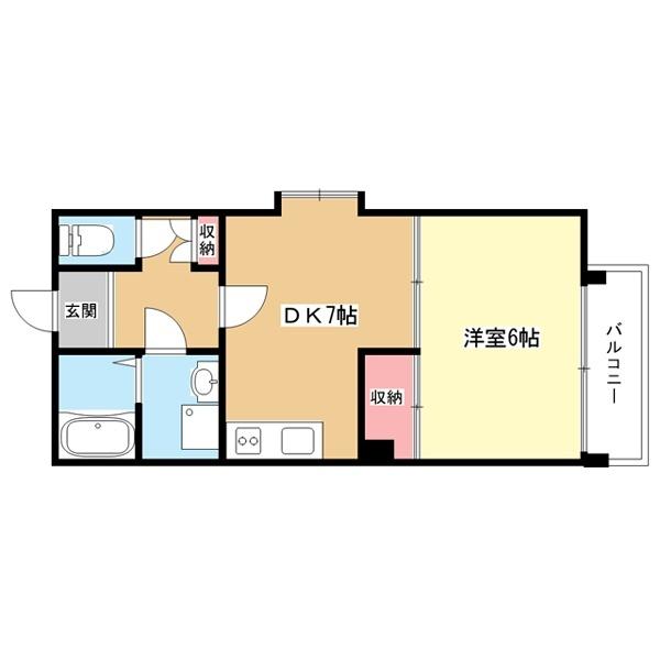 豊中市服部西町マンション 間取り図画像