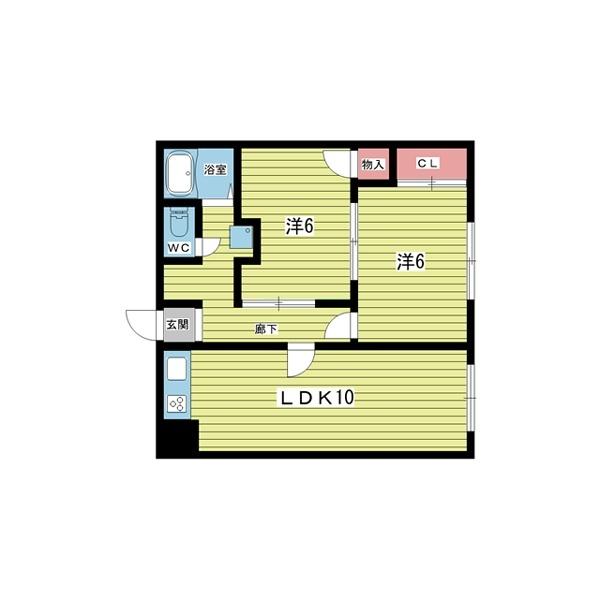 豊中市上野西マンション 間取り図画像