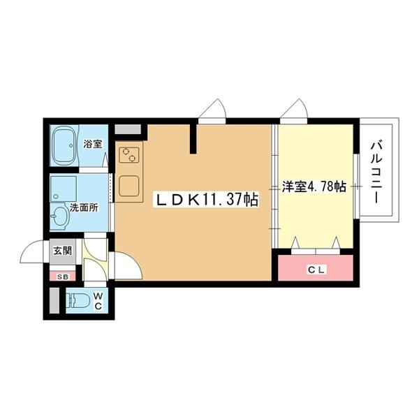 豊中市岡町北アパート 間取り図画像