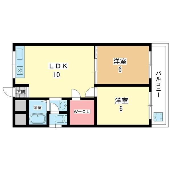 豊中市螢池北町マンション 間取り図画像