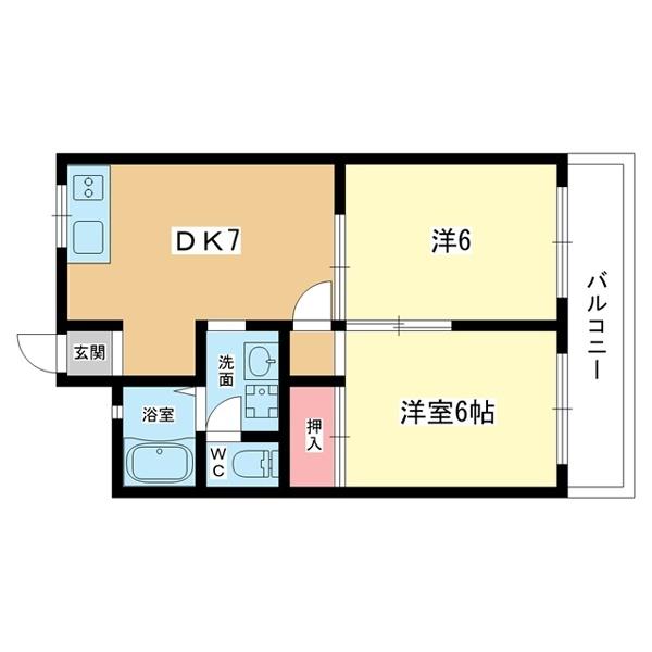 豊中市服部元町マンション 間取り図画像