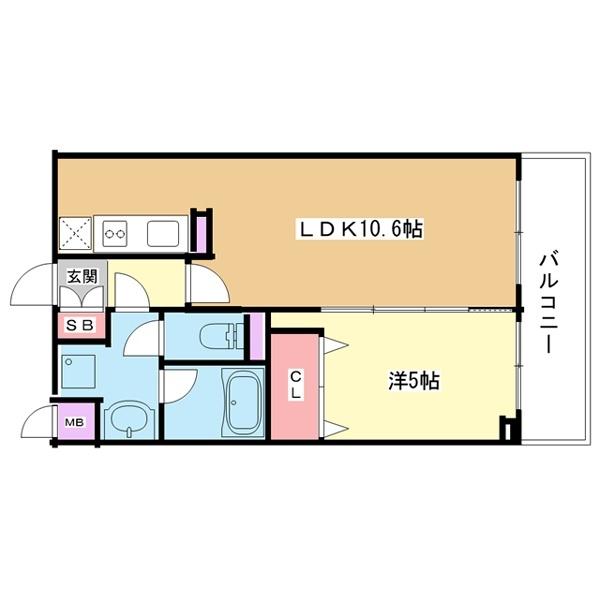 豊中市中桜塚マンション 間取り図画像