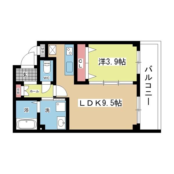 豊中市向丘マンション 間取り図画像