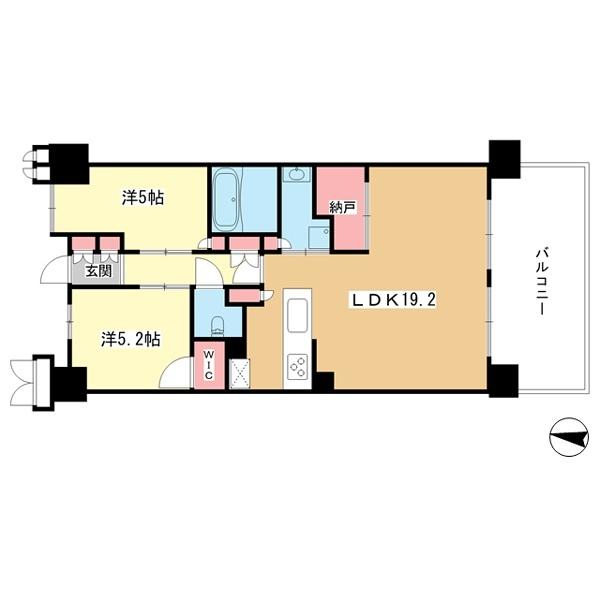 豊中市新千里南町マンション 間取り図画像