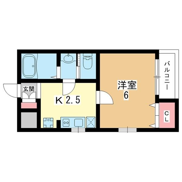 豊中市庄内西町アパート 間取り図画像