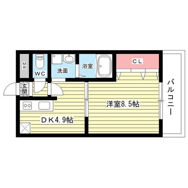 豊中市宮山町アパート 間取り図画像
