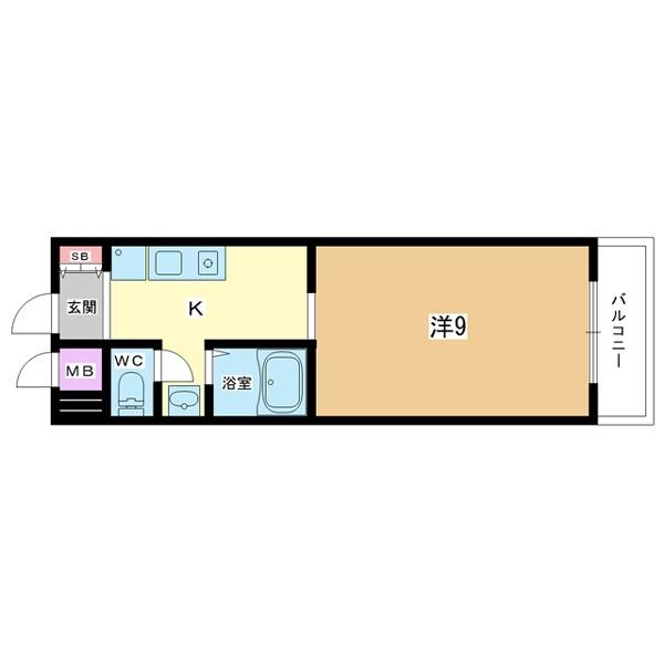 豊中市上野西マンション 間取り図画像