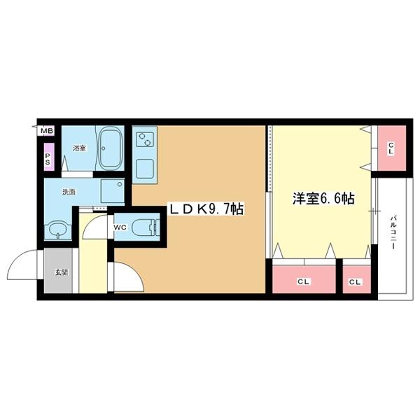 豊中市宝山町アパート 間取り図画像