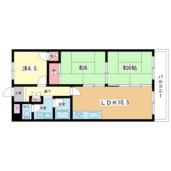 豊中市庄内東町マンション 間取り図画像