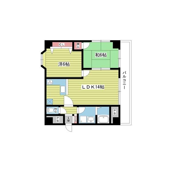 豊中市服部南町マンション 間取り図画像