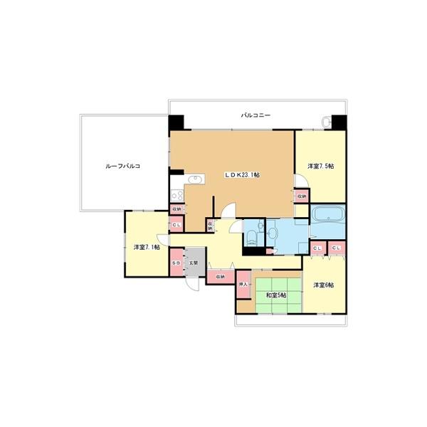 豊中市新千里北町マンション 間取り図画像