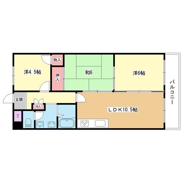 豊中市庄内東町マンション 間取り図画像