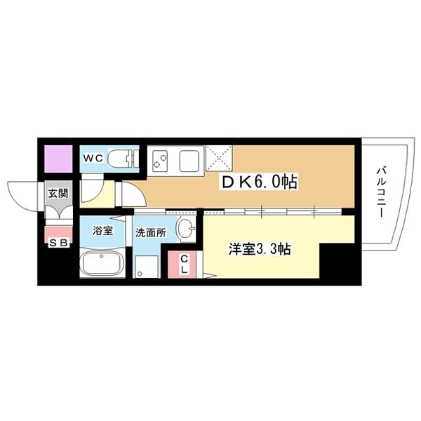 豊中市本町マンション 間取り図画像