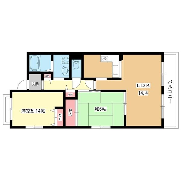 豊中市曽根西町マンション 間取り図画像