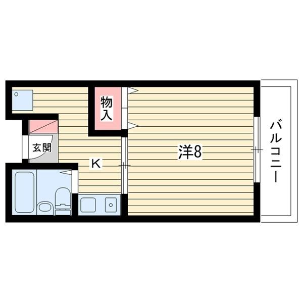 豊中市柴原町アパート 間取り図画像